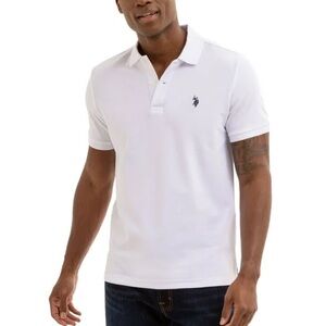 U.S. Polo Assn.‎ Performance Pique White Polo Short Sleeve
